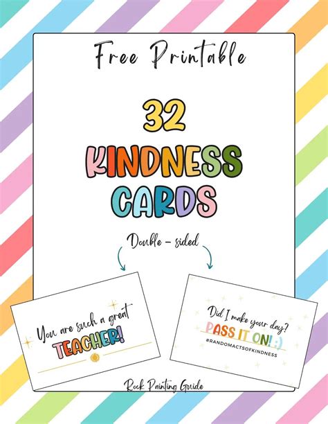 Spread Kindness with These Free Printable Kindness Cards