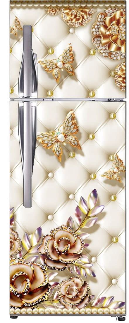 RK Digital Mart Double Door Fridge Sticker Refrigerator Sticker 3D ...