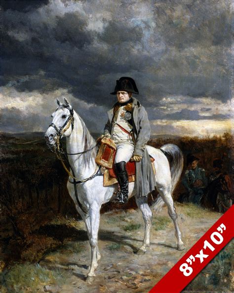 Napoleon On Horse Black And White