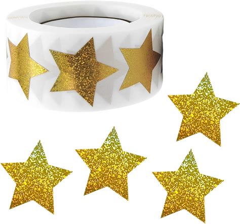 500Pcs Gold Star Stickers, Gold Stickers, Gold Stars, Star Stickers for ...