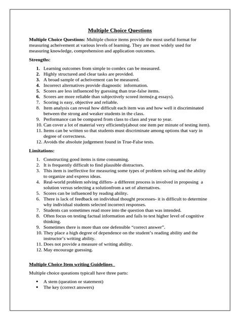 Multiple Choice Questions 的图像结果