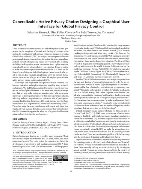 Fillable Online Generalizable Active Privacy Choice: Designing a ...