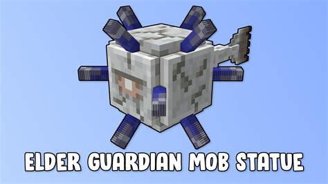 Elder Guardian Mob Statue Minecraft Map