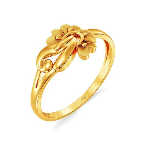Joyalukkas Women 22Kt Petal Inspired Gold Ring, Size_14 : Amazon.in ...