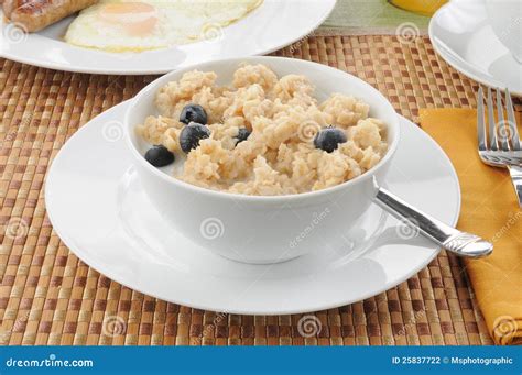 Hot cereal breakfast stock photo. Image of food, meal - 25837722