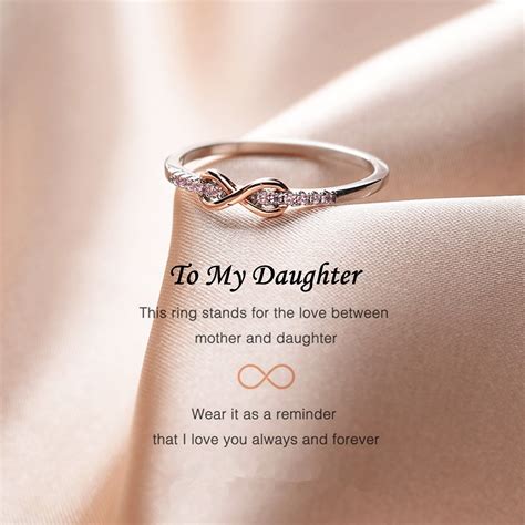 To My Daughter Forever Infinity Ring Sterling Silver Ring - Etsy ...