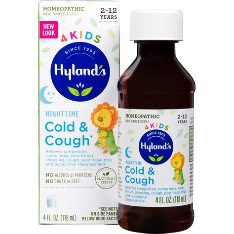 Buy Hyland's Cold Medicine for Kids Ages 2+ by Hylands, Cold and Cough ...