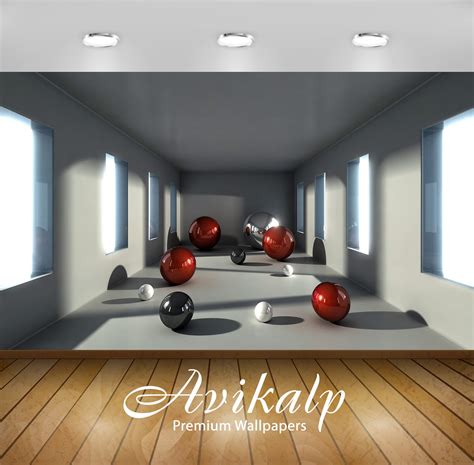 Avikalp Exclusive Awi3962 Spheres In Narrow Room Full HD Wallpapers fo ...
