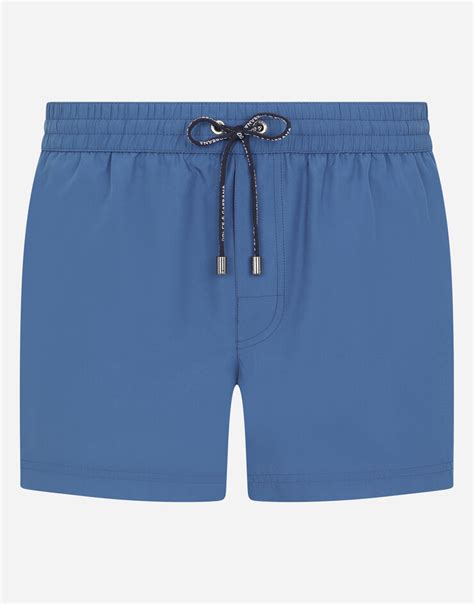 Short swim trunks in AZURE for Men | Dolce&Gabbana®