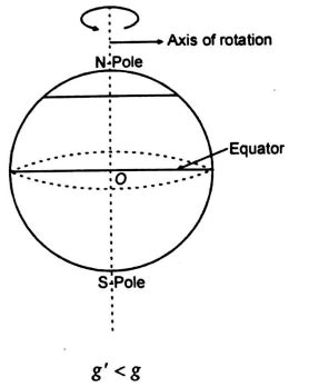 If the spinning speed of the earth is increased then weight of the body ...