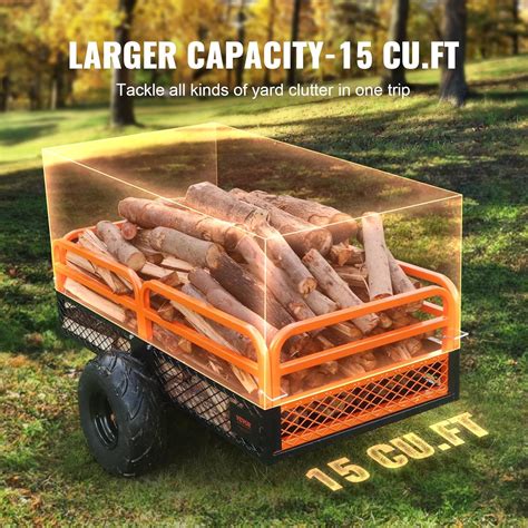 VEVOR Heavy Duty ATV Trailer Dump Cart Tow Behind, India | Ubuy