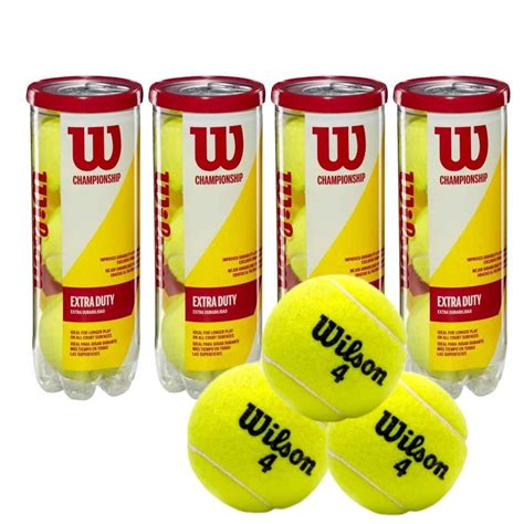 Wilson 4 Championship Tennis Balls (4 Cans-12 Balls) – Sportswing.in