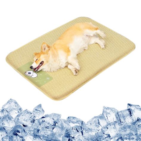 Qpets® Dog Cat Summer Mat & Sleeping Pad Rattan Pad Cool Summer Pad ...