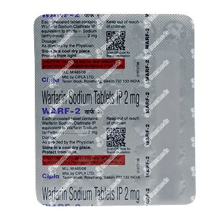 Warf 2 Mg Tablet 30 - Uses, Side Effects, Dosage, Price | Truemeds
