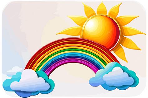 Premium Vector | Different shapes of rainbows on white colorful pastel ...