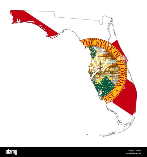Florida state map hi-res stock photography and images - Alamy