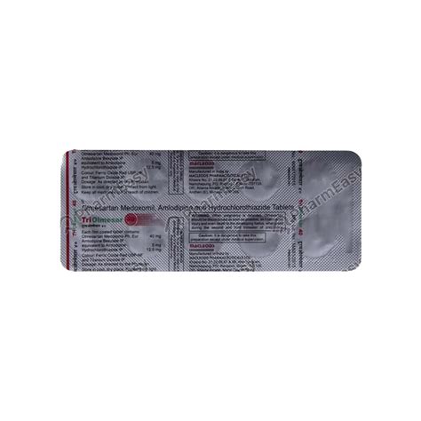 Triolmesar 40mg Strip Of 15 Tablets: Uses, Side Effects, Price & Dosage ...