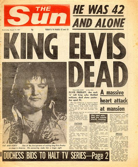 Elvis: The Day The King Died! - Rock'n'Roll Remembered Photo (2696636 ...