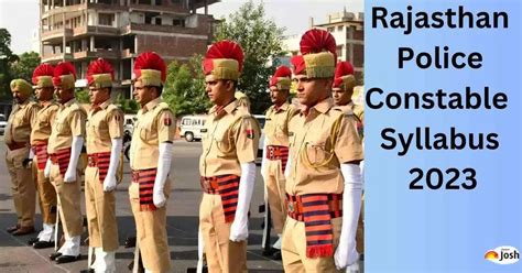 Rajasthan Police Constable Syllabus 2023: Download PDF, Exam Pattern