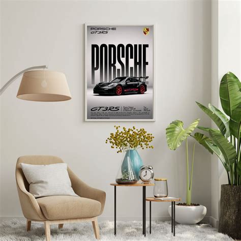 Porsche GT3 RS Performance Wall Poster | Iconic Supercar Art Print by ...