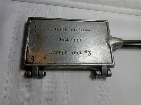 Vintage Waffle Iron #3 , French-Belgian by Gallette C. Palmer Mfg, W ...