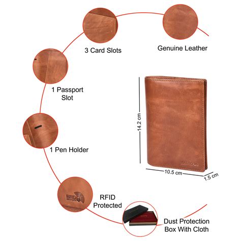 Sassora Genuine Leather RFID Passport Holder – Travel Wallet
