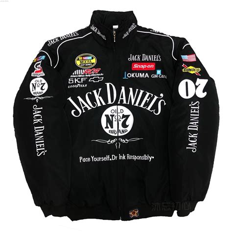 Racing Jacket Mens | Nascar Jack Daniels Vintage Jacket | F1 Apparel