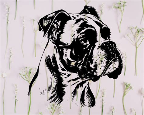 Buy Boxer Svg Boxer Clipart Boxer Png Boxer Head Boxer Cut Online in ...