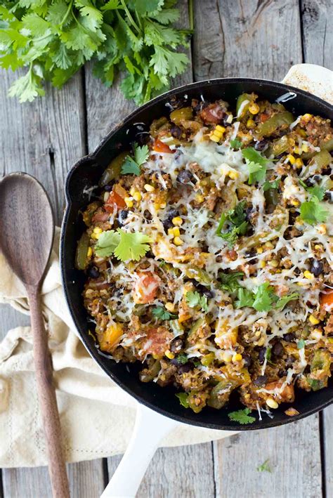 Deconstructed Skillet Stuffed Peppers - Simple Roots