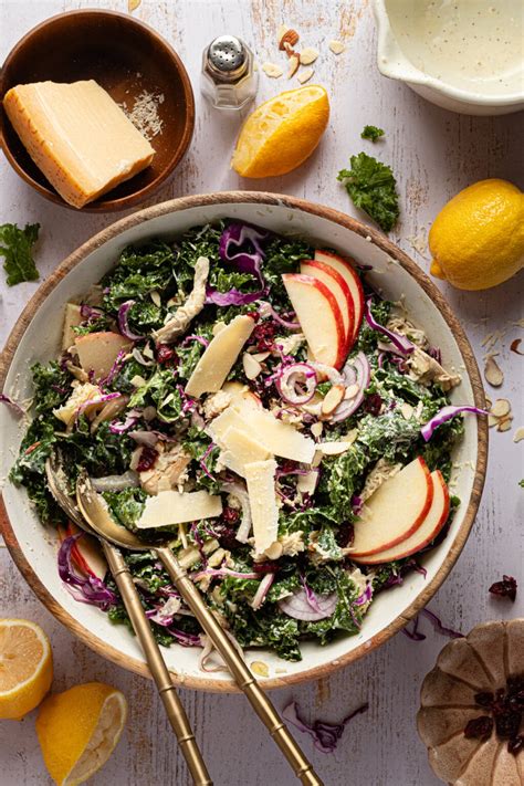 Kale Chicken Salad with Creamy Lemon Vinaigrette - The Balanced ...