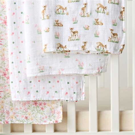 Buy Giggles Deer Friends Bamboo Muslin Swaddle Blanket - Set of 4 from ...