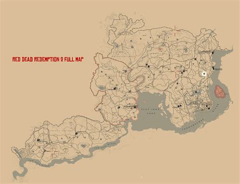 Image result for RDR2 World Map