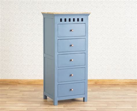 Buy Online Alexandria Solid Wood Chest of Drawer-Five Drawer