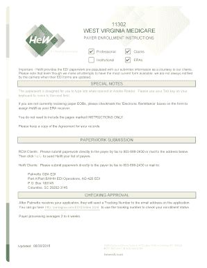 Fillable Online West Virginia Medicare Part B EDI Form for Claims and ...