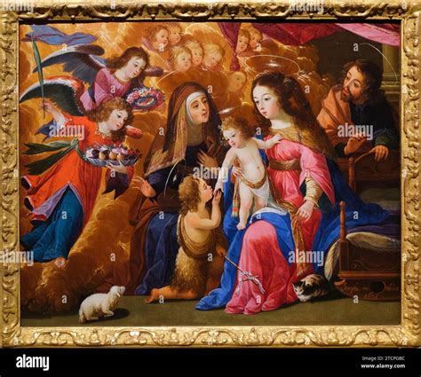 Portugal: Sagrada Família com S. João Batista, Santa Isabel e Anjos (Holy Family with Saint John ...