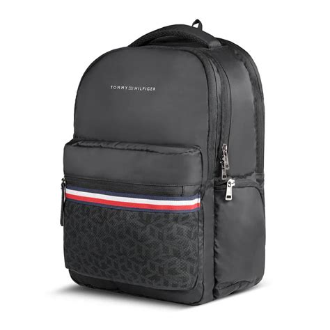 Tommy Hilfiger Deon Unisex Polyester 14 Inch Laptop Backpack Black ...