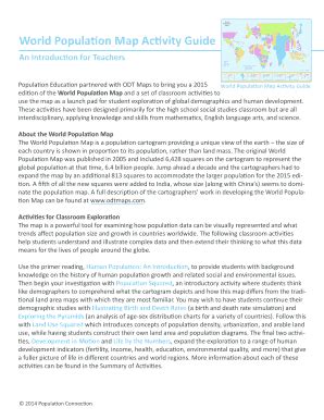 Fillable Online World Population Map Activity Guide - Population ...