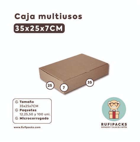 CAJA MULTIUSOS 35 X 25 X 7 - Rufipacks.com