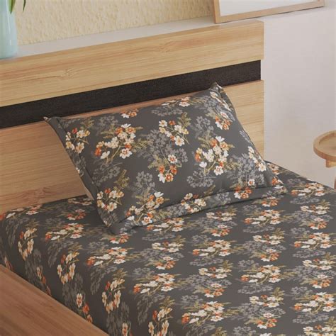 Buy Harold Floral Printed 2Pcs Single Bedsheet Set from Home Centre at ...