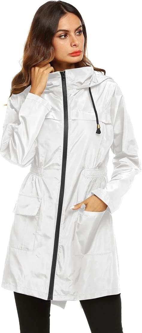 Buy Lomon Women Waterproof Lightweight Rain Jacket Active Outdoor ...