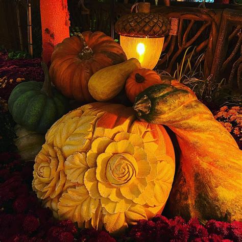 Flower Pumpkin Carving