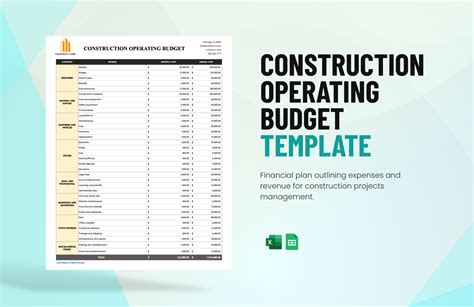 Image result for Operating Budget Template Excel