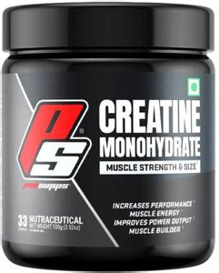 PROSUPPS Creatine Monohydrate 100gm (Unflavoured) 33 serving Creatine ...