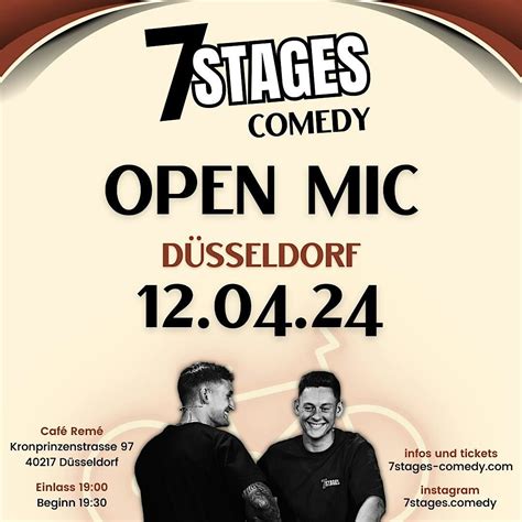 7stages Comedy – Open Mic, Remé, Düsseldorf, 12 April 2024 | AllEvents