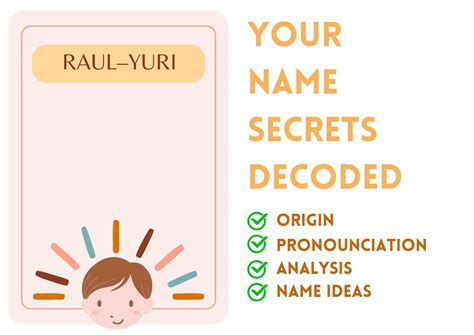 Raul–Yuri - Boy Name Meaning and Pronunciation