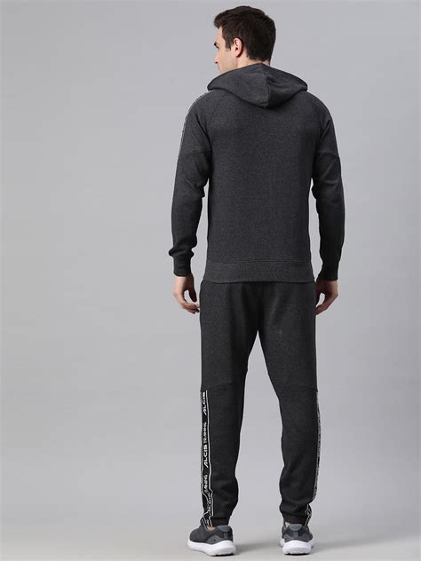 Alcis Men Solid Mid-Rise Tracksuit