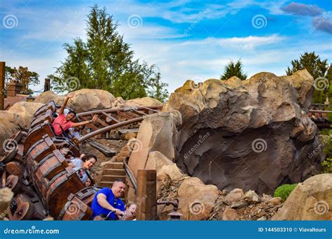 People Enjoying Seven Dwarf Mine Train in Magic Kingdom at Walt Disney ...