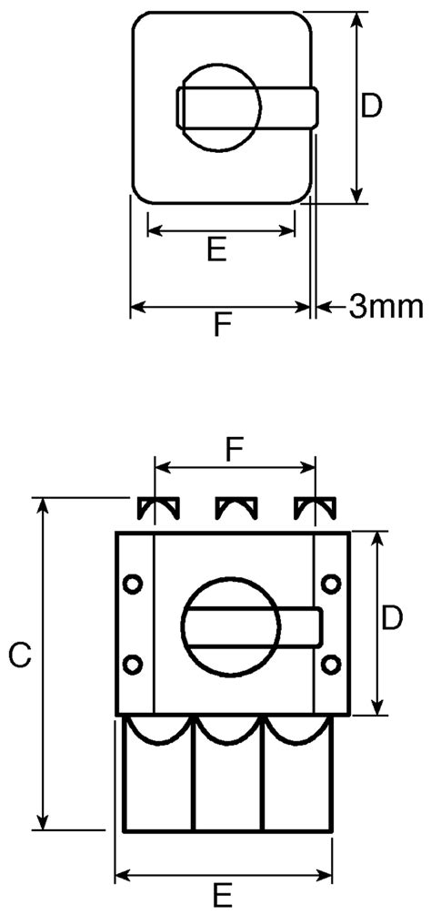 KG251.T203/GBA008.E Kraus & Naimer | Kraus & Naimer 3P Pole Panel Mount ...