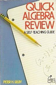 Buy Quick Algebra Review (Wiley Self–Teaching Guides) Book Online at ...