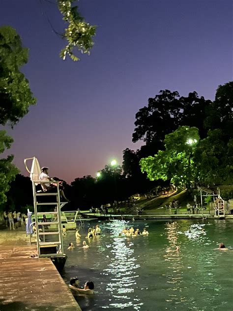 Barton Springs Pool Night